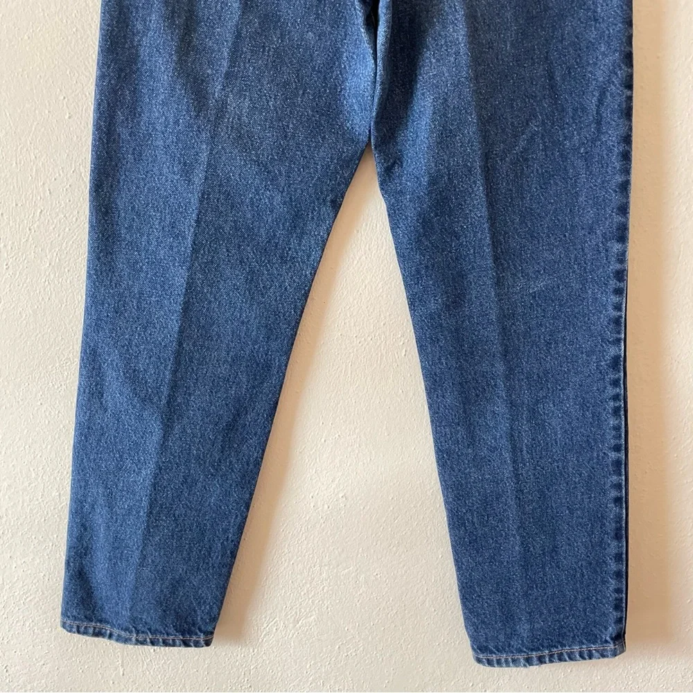 Vintage Oscar de la Renta mom jeans size 28 high waisted medium wash 90s rigid - Picture 3 of 11
